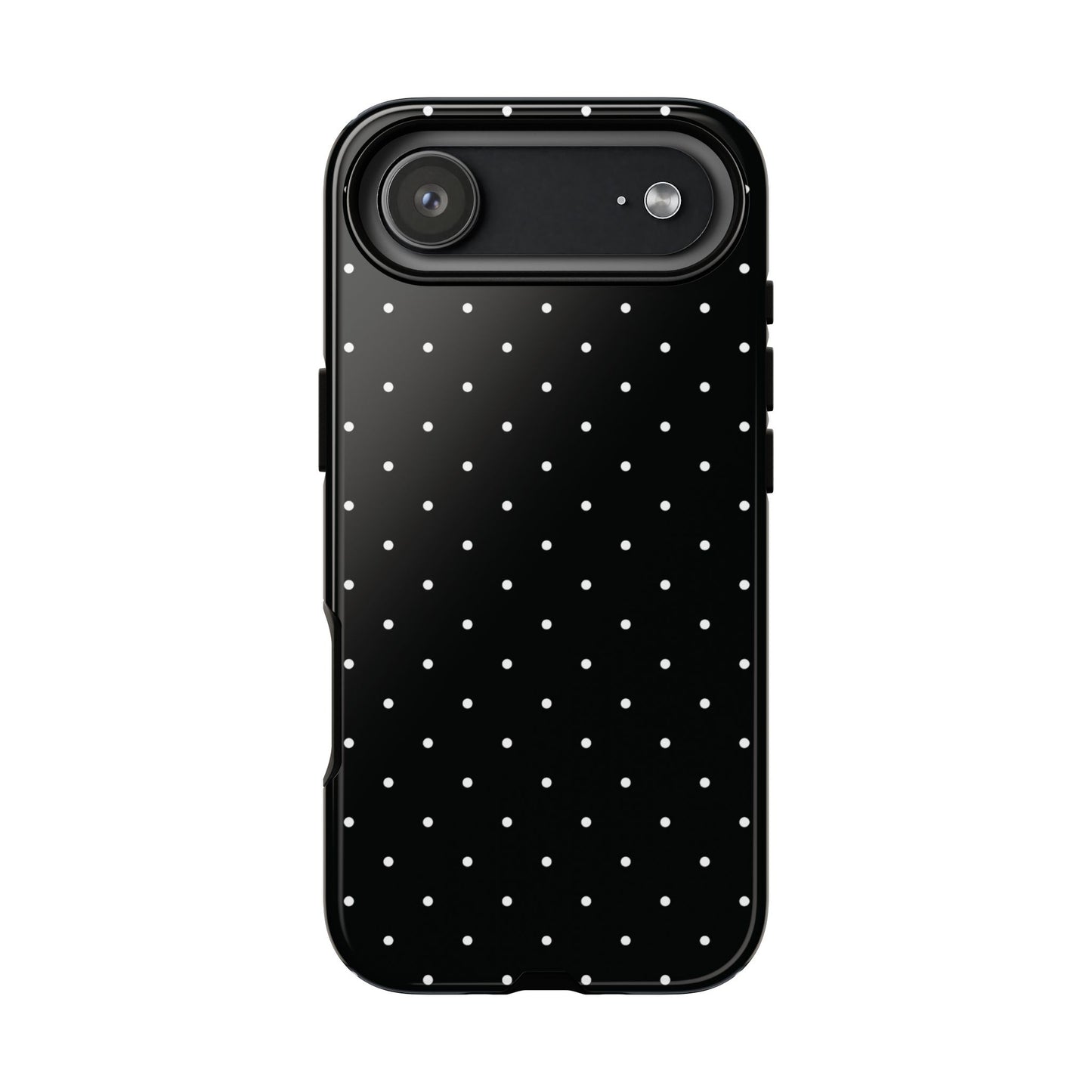 Black Chic Polka Dot iPhone Case - Minimalist Style
