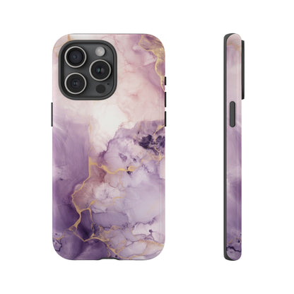 Amethyst Purple Marble iPhone Case - Luxury Phone Cover