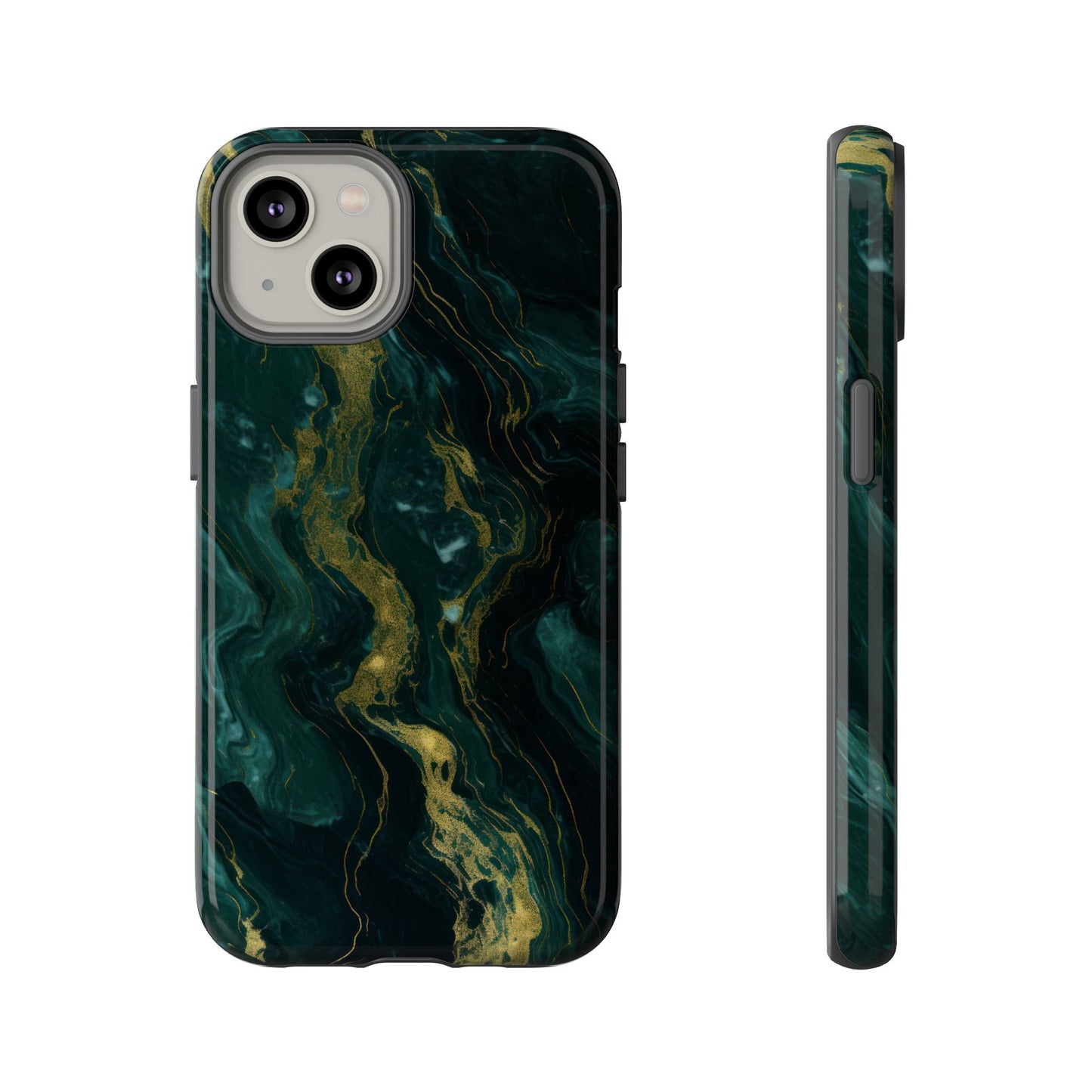 Luxury Emerald Green Marble iPhone Case