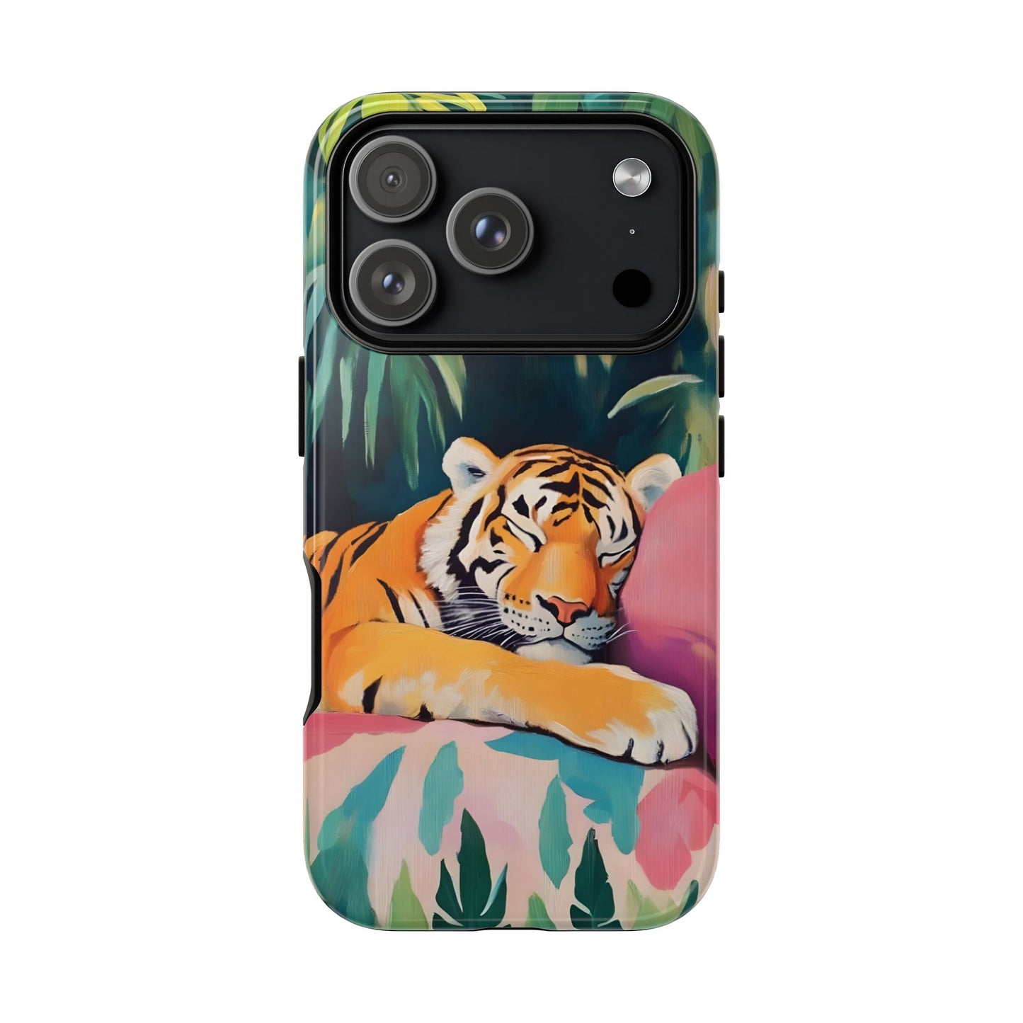 Exotic Sleeping Tiger Art iPhone Case - Tropical Jungle