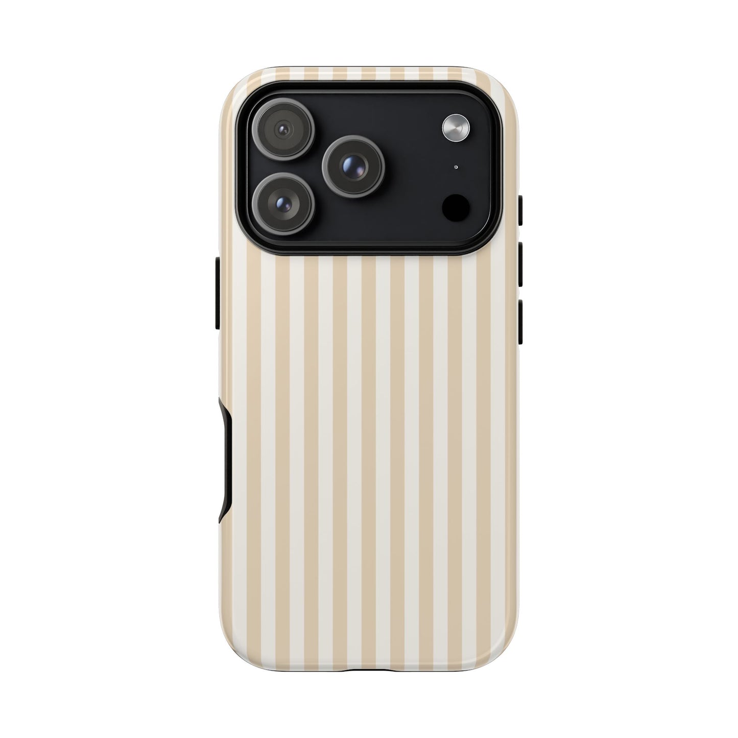 Champagne Luxe - Striped iPhone Case for Fashion Forward Women
