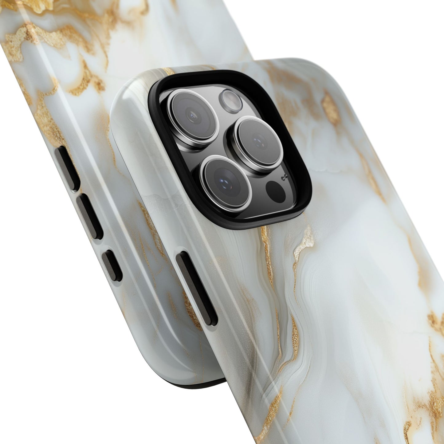 White Gold Marble iPhone Case - Luxury Marble Phone Case