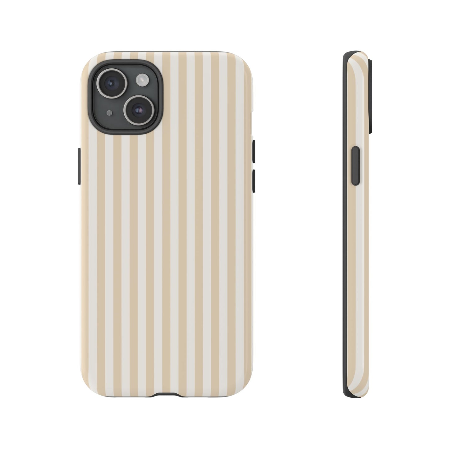 Champagne Luxe - Striped iPhone Case for Fashion Forward Women
