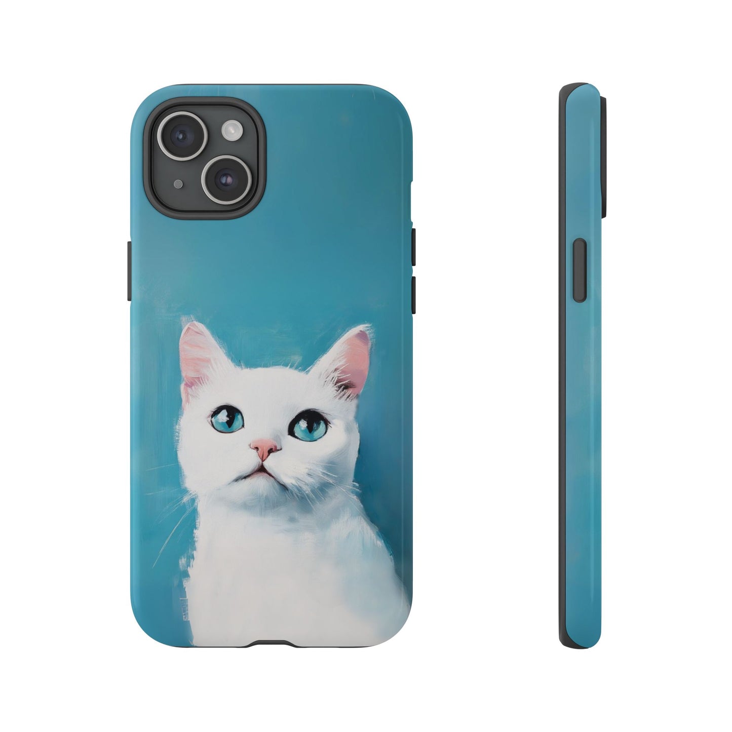 Cute Cat iPhone Case - White Kitten Phone Case