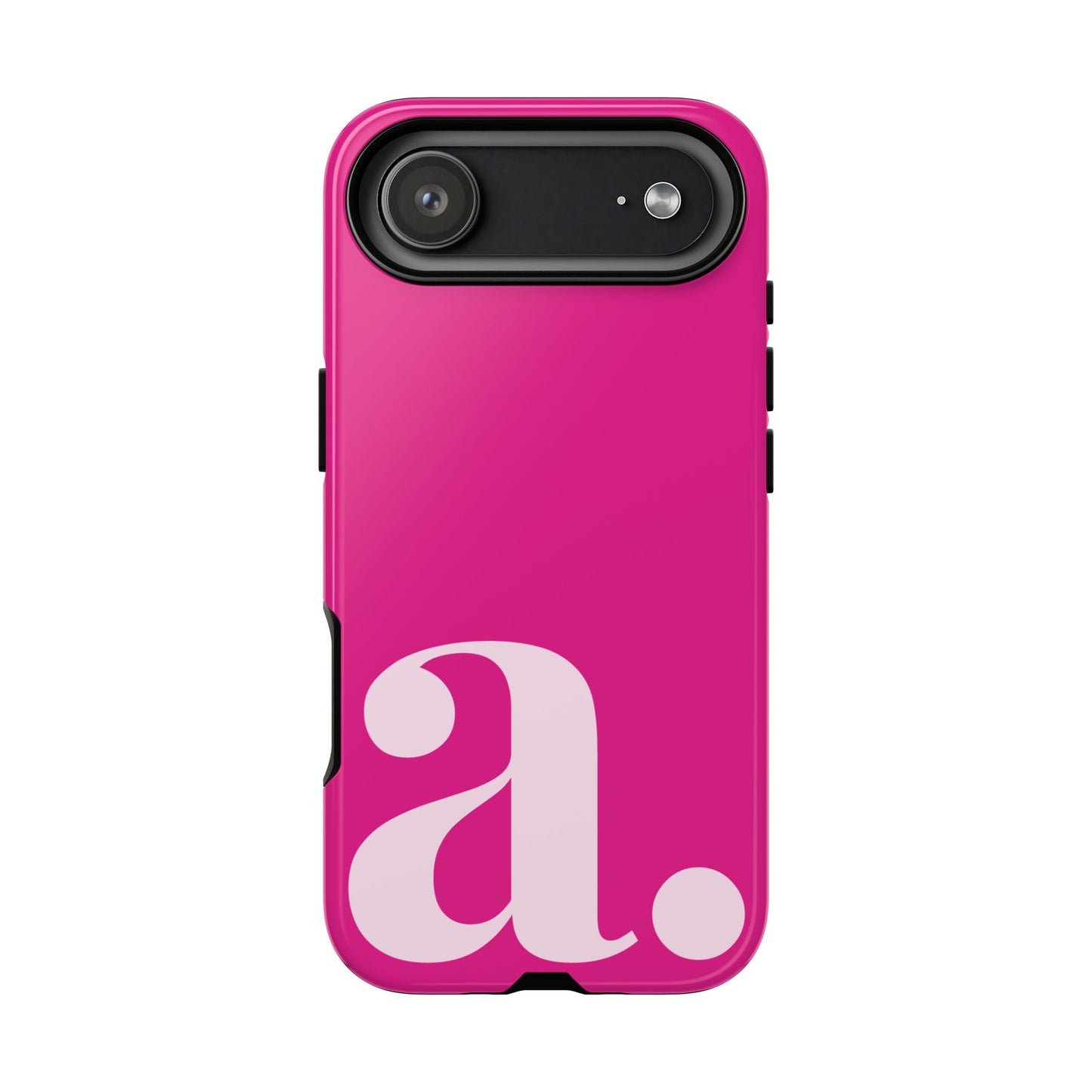 Custom Monogram Initial iPhone Case - Pink Shockproof Cover
