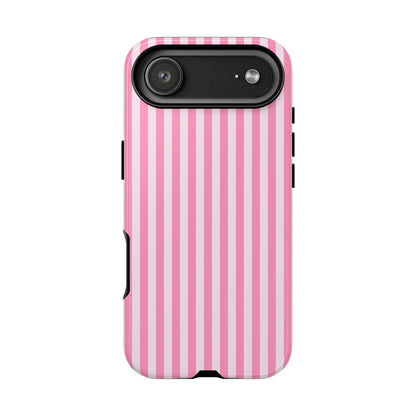 Cute Pink Striped iPhone Case | Chic Gift for Her