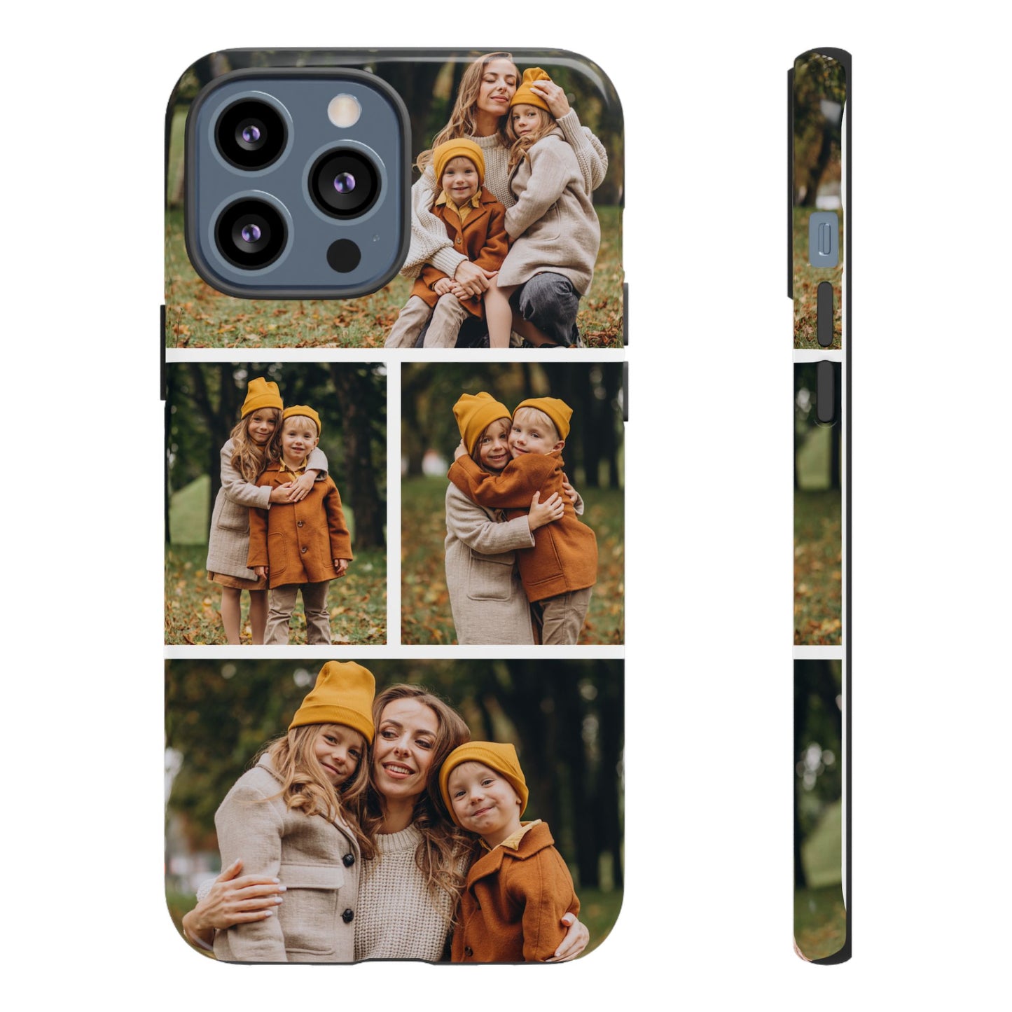 Custom 4 Photo Collage iPhone Case - Personalized Phone Cover