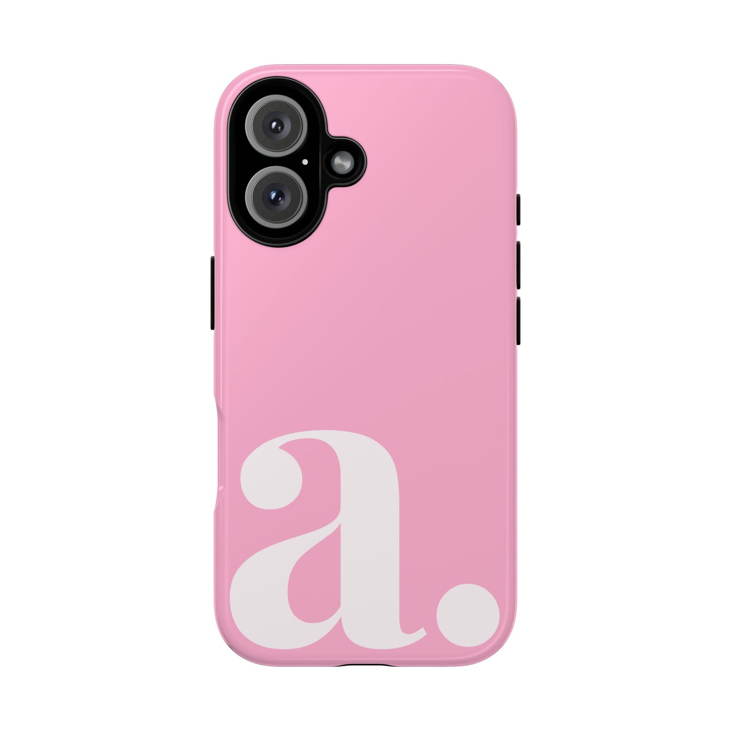 Pink Monogram Initial iPhone Case - Custom Letter Phone Cover