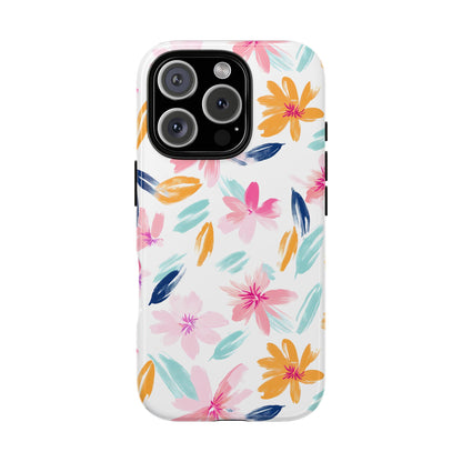 Watercolor Floral iPhone Case - Pastel Flowers