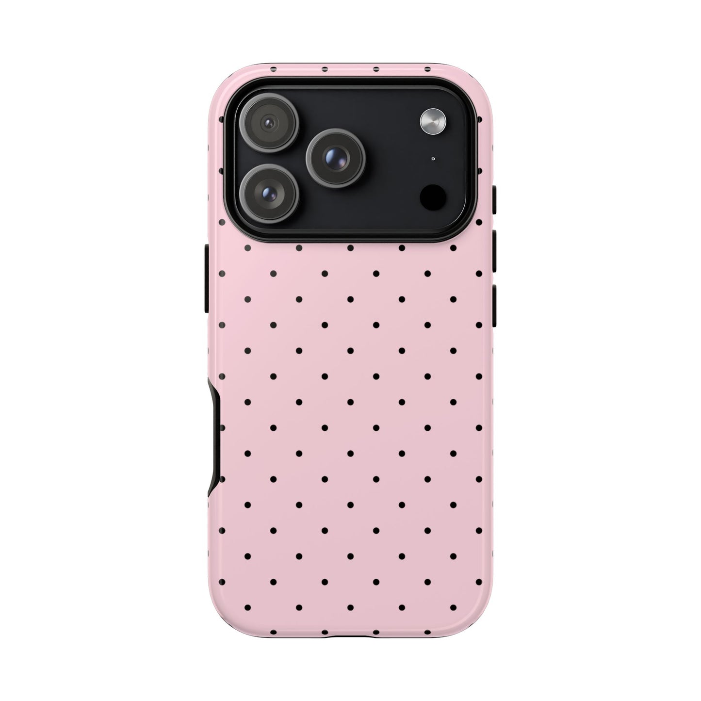 Cute Millennial Pink Polka Dot iPhone Case