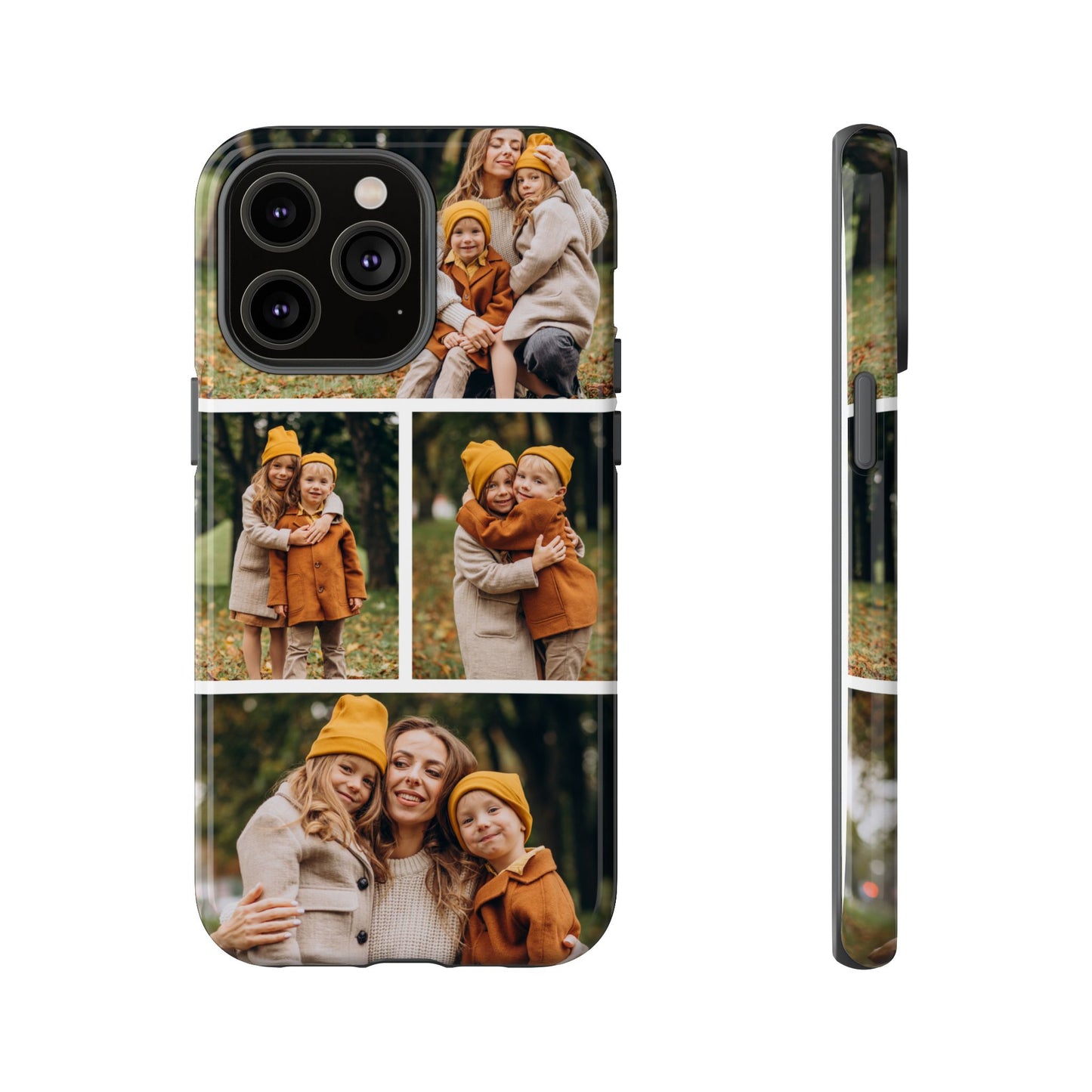 Custom 4 Photo Collage iPhone Case - Personalized Phone Cover