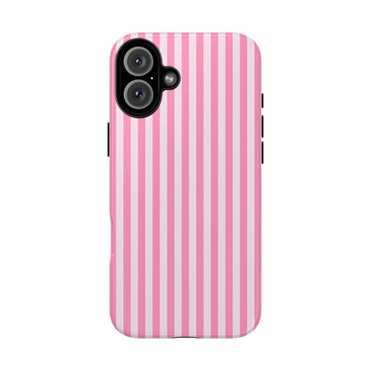 Cute Pink Striped iPhone Case | Chic Gift for Her