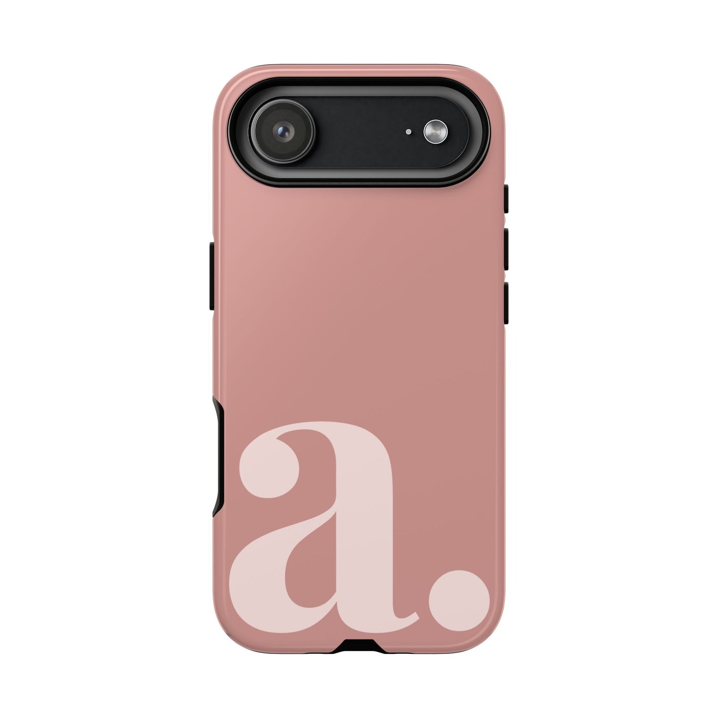 Personalized Initial Monogram iPhone Case - Rose Gold Cover
