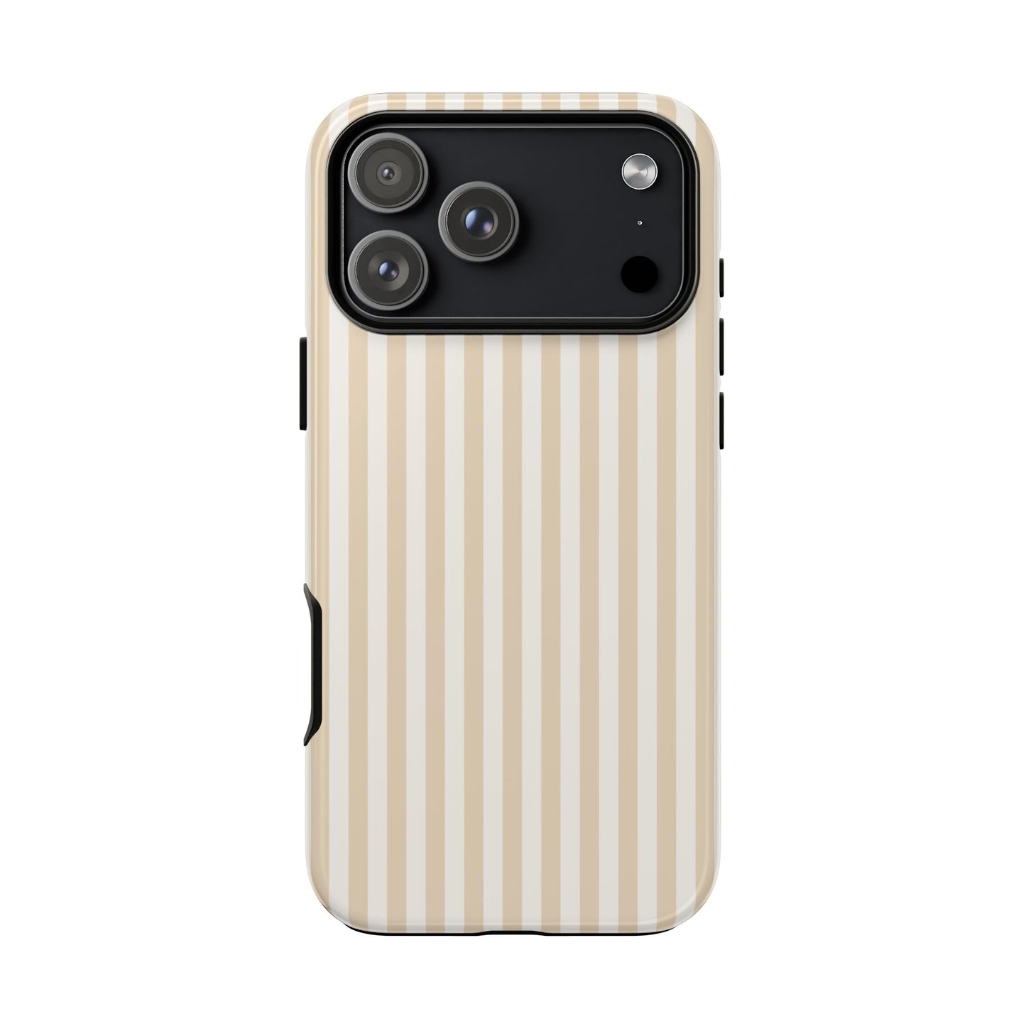 Champagne Luxe - Striped iPhone Case for Fashion Forward Women