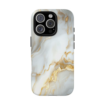White Gold Marble iPhone Case - Luxury Marble Phone Case