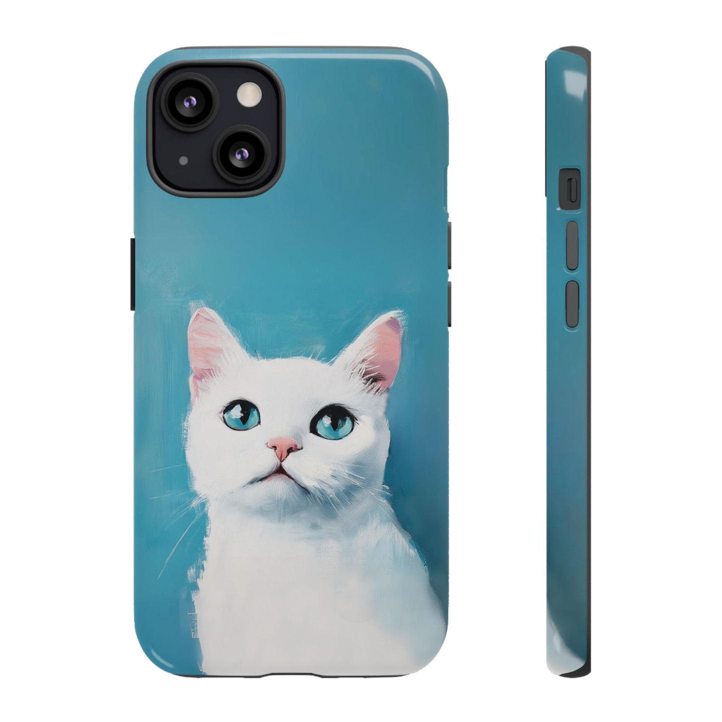 Cute Cat iPhone Case - White Kitten Phone Case