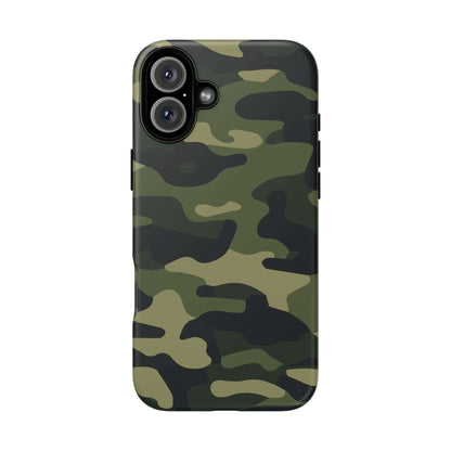 Military Camo iPhone Tough Case - Green Camouflage