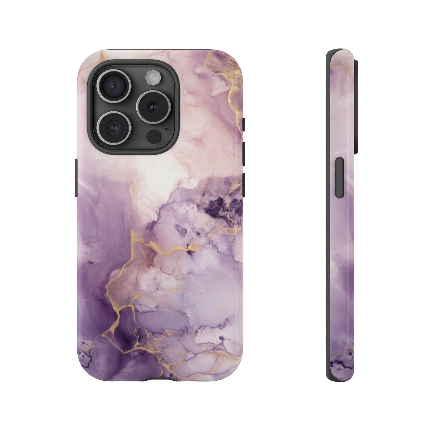 Amethyst Purple Marble iPhone Case - Luxury Phone Cover