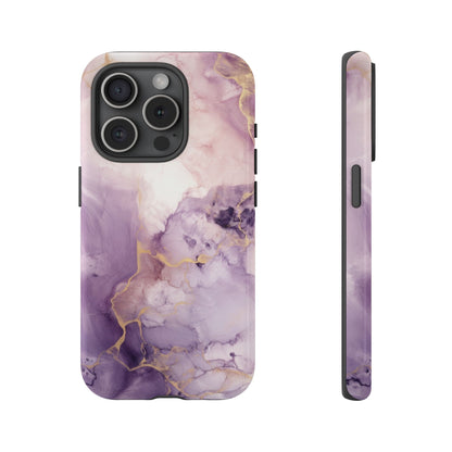 Amethyst Purple Marble iPhone Case - Luxury Phone Cover