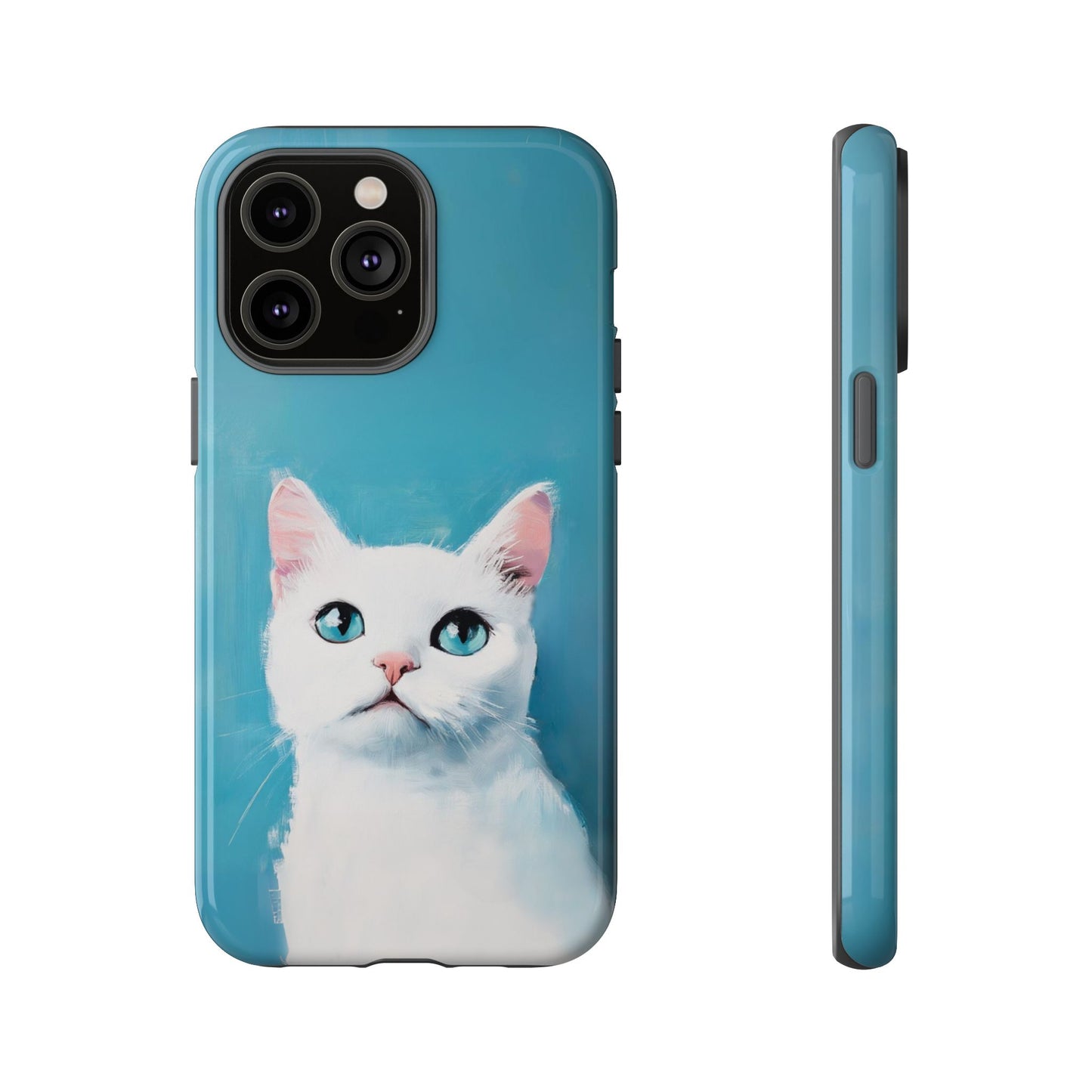 Cute Cat iPhone Case - White Kitten Phone Case