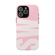 Millennial Pink Custom Initial Monogram iPhone Case - Shockproof