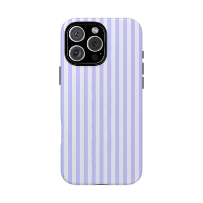 Lavender Luxe | Tough Striped iPhone Case