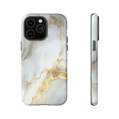 White Gold Marble iPhone Case - Luxury Marble Phone Case