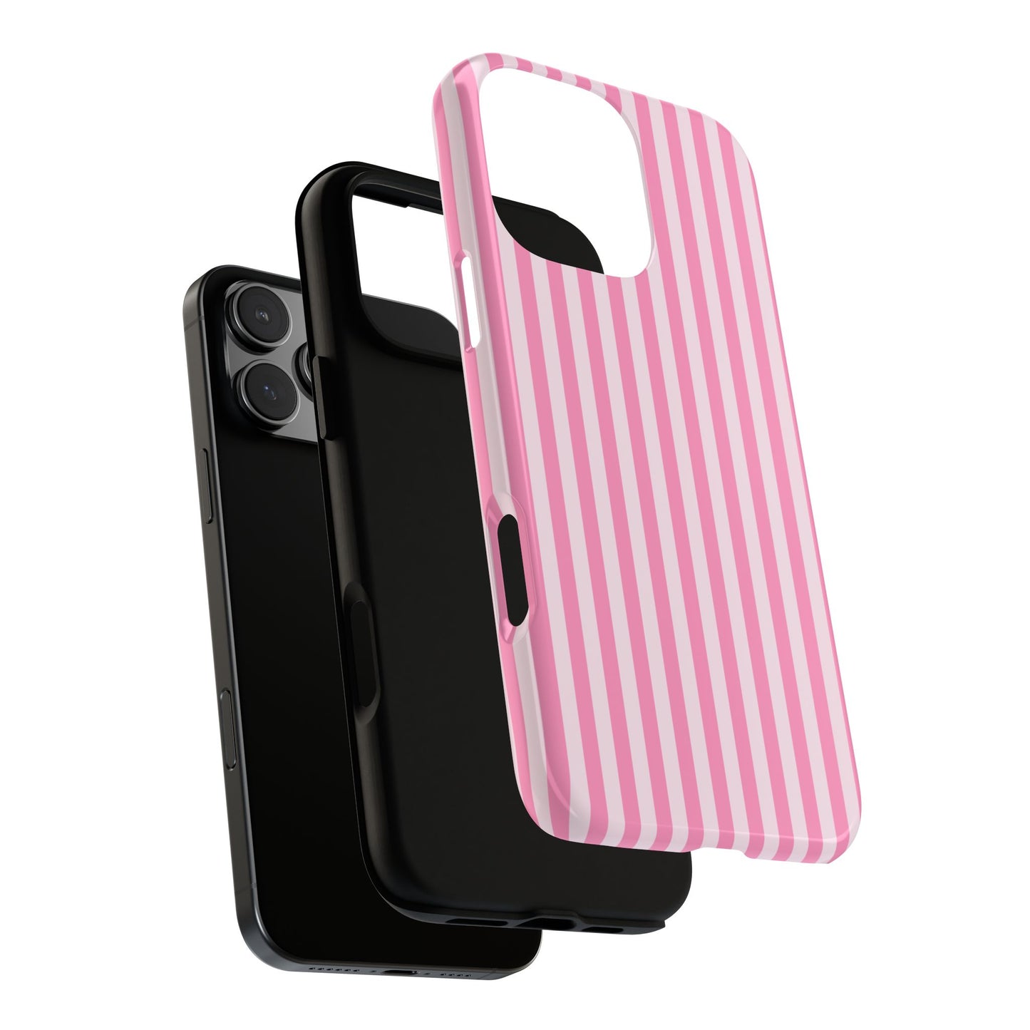 Cute Pink Striped iPhone Case | Chic Gift for Her