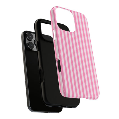 Cute Pink Striped iPhone Case | Chic Gift for Her