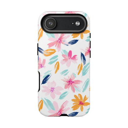 Watercolor Floral iPhone Case - Pastel Flowers