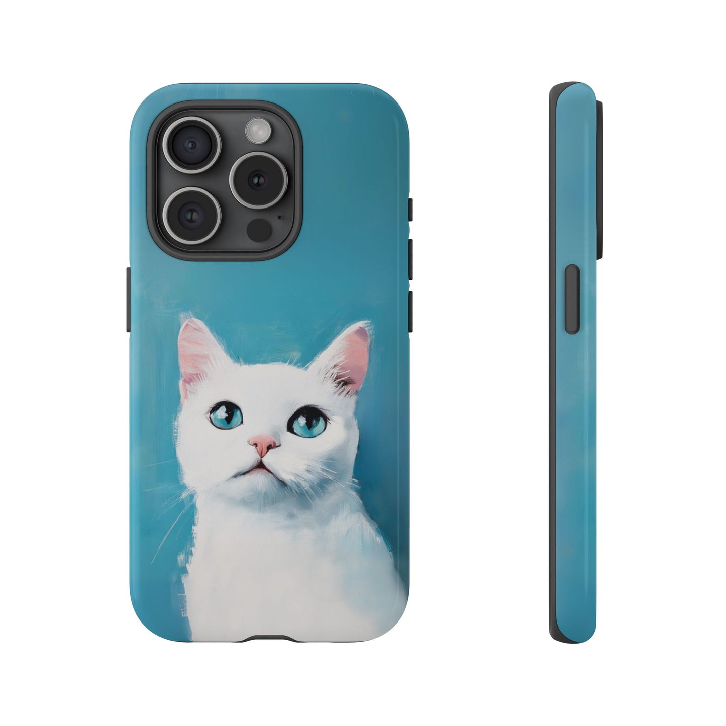 Cute Cat iPhone Case - White Kitten Phone Case