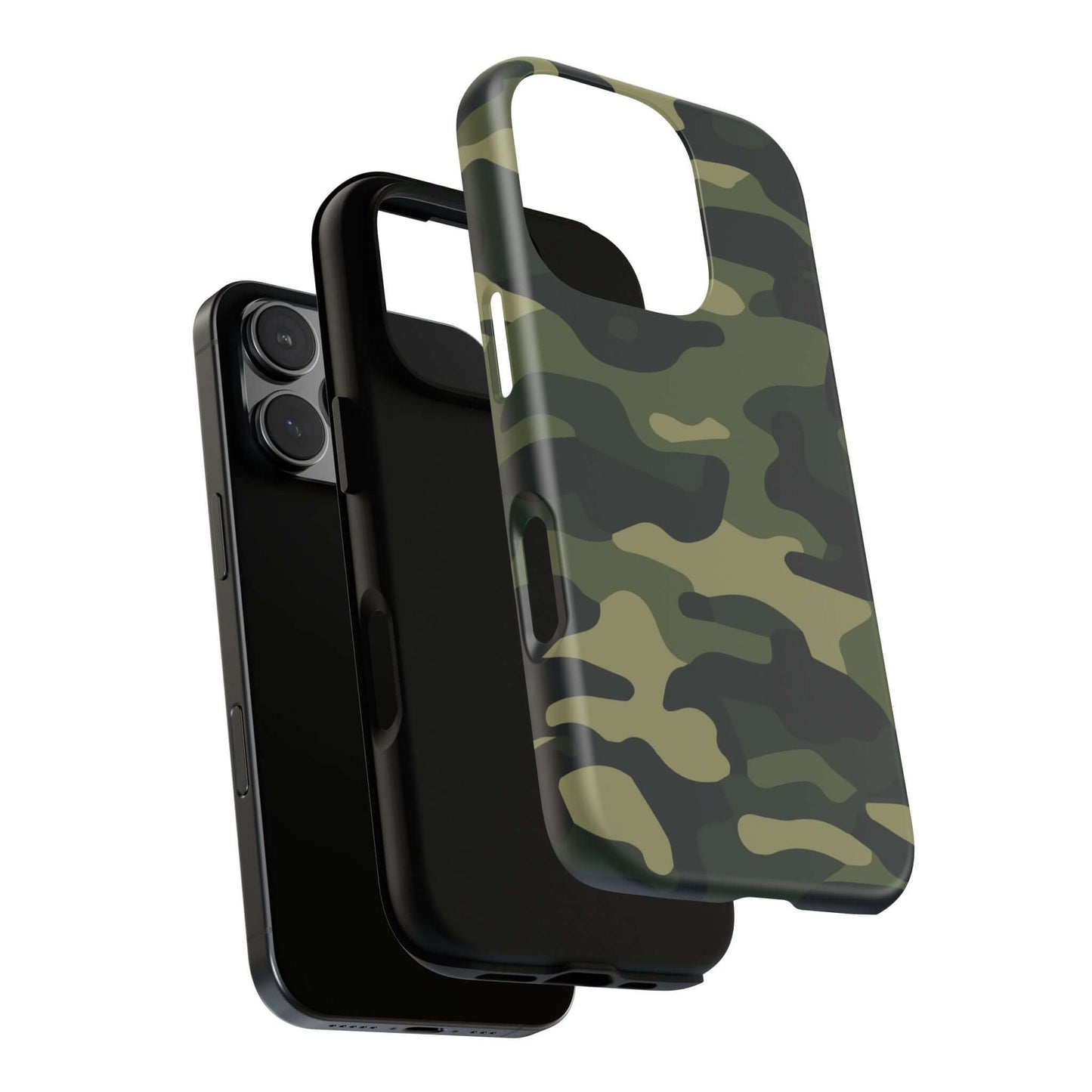 Military Camo iPhone Tough Case - Green Camouflage