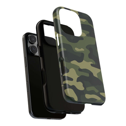 Military Camo iPhone Tough Case - Green Camouflage