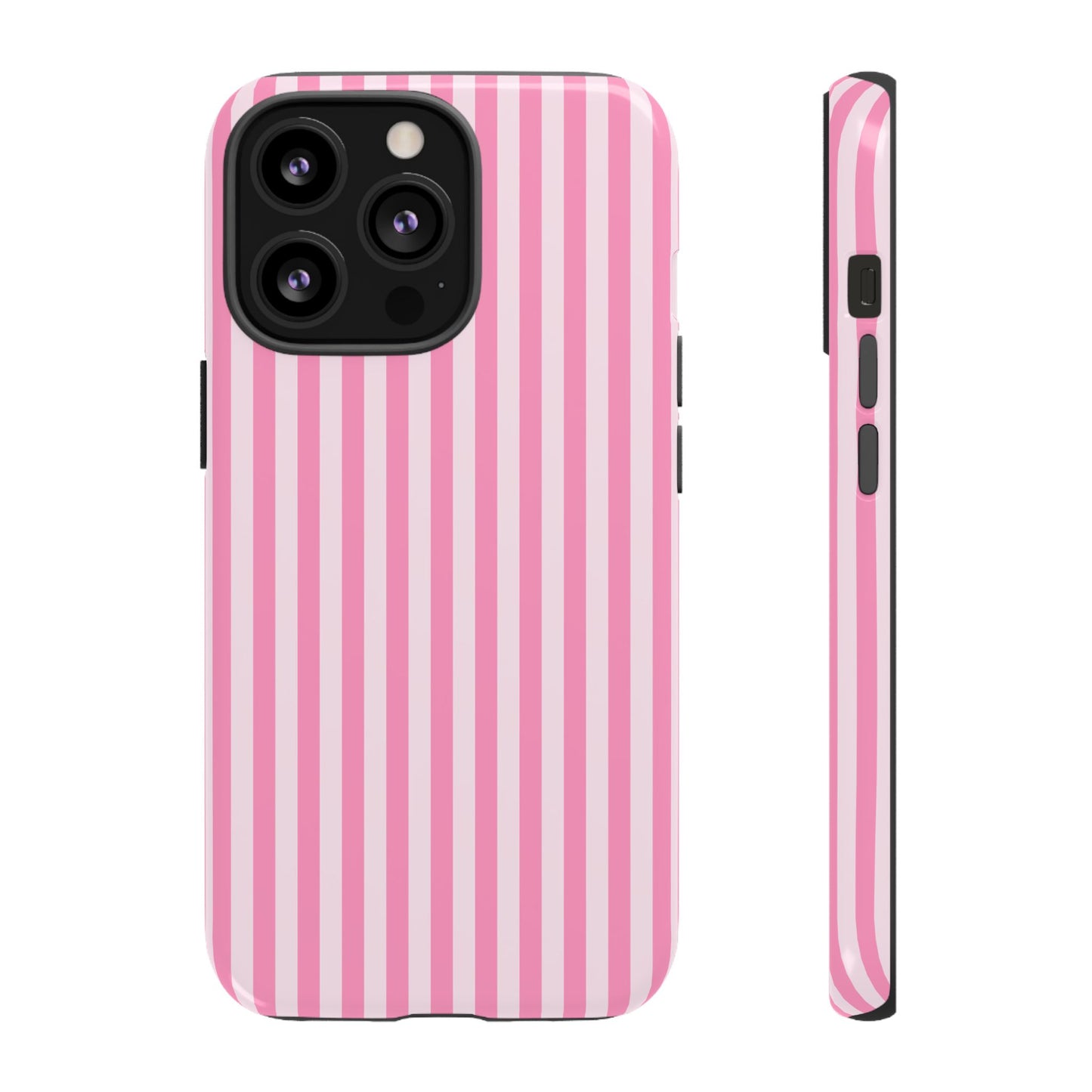 Cute Pink Striped iPhone Case | Chic Gift for Her