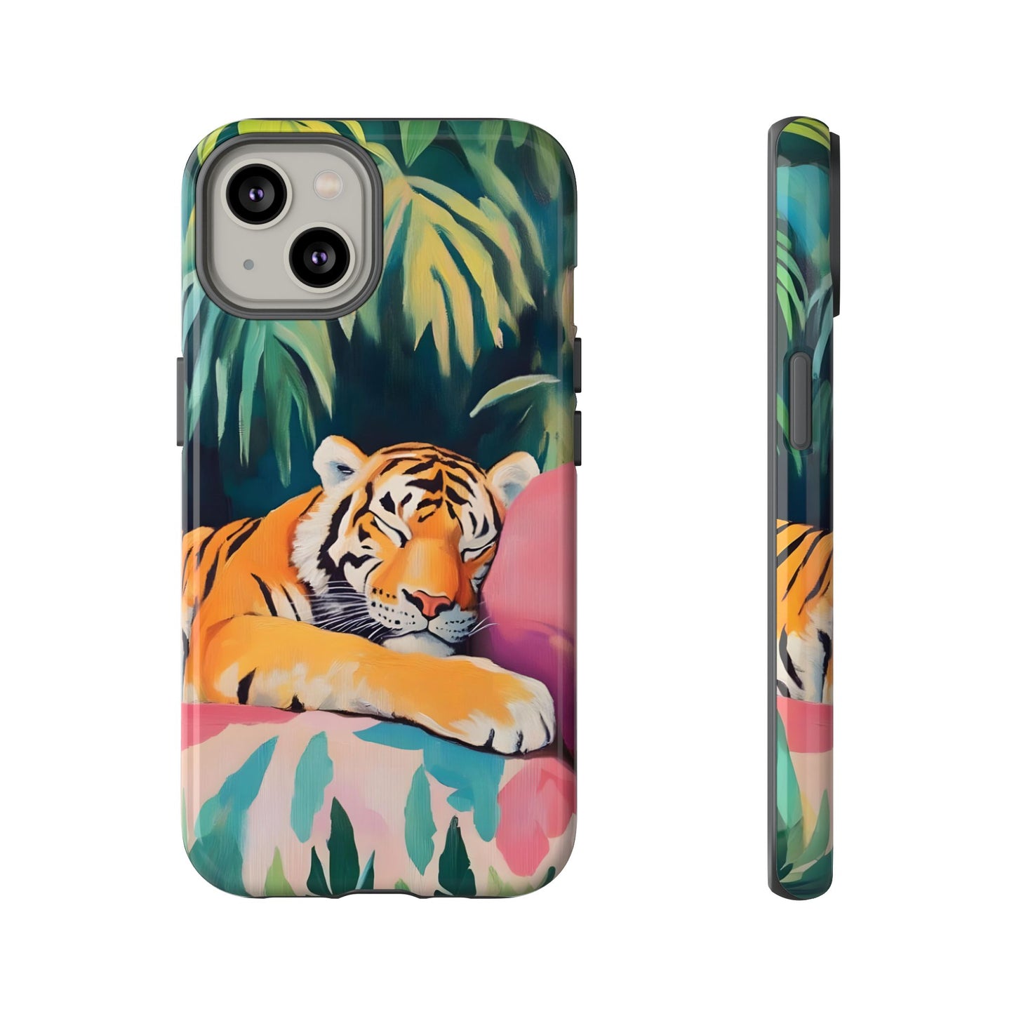 Exotic Sleeping Tiger Art iPhone Case - Tropical Jungle
