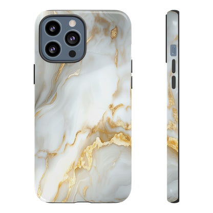 White Gold Marble iPhone Case - Luxury Marble Phone Case