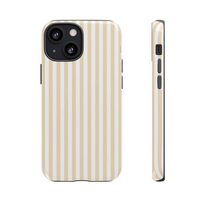 Champagne Luxe - Striped iPhone Case for Fashion Forward Women