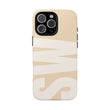Custom Letter Monogram iPhone Case - Champagne Blush