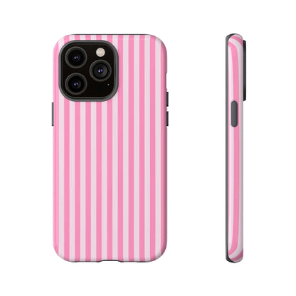 Cute Pink Striped iPhone Case - Chic Gift for Her