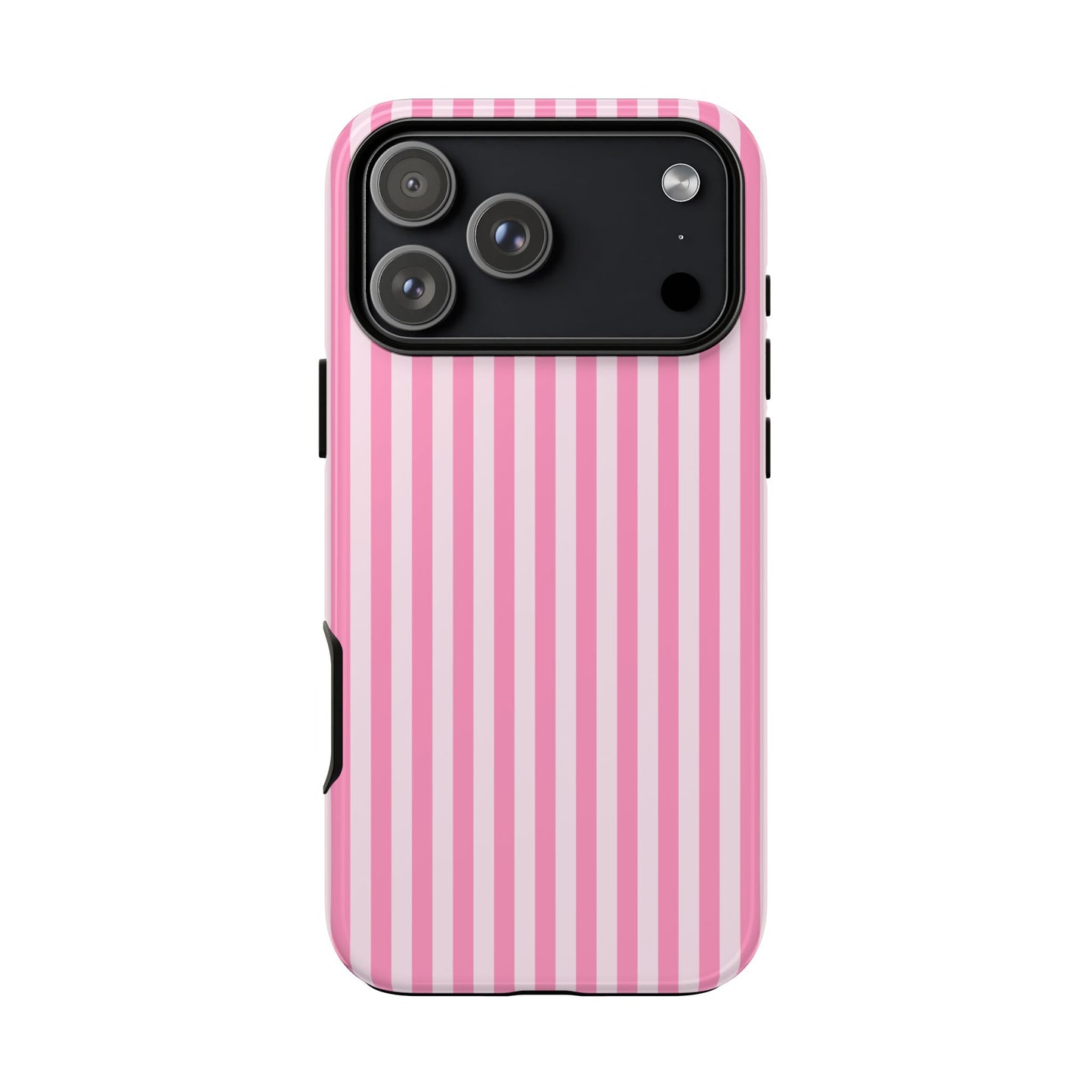 Cute Pink Striped iPhone Case | Chic Gift for Her