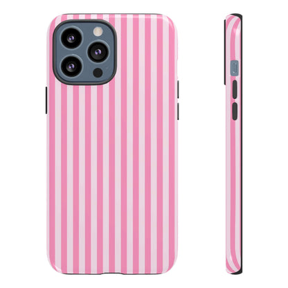 Cute Pink Striped iPhone Case - Chic Gift for Her