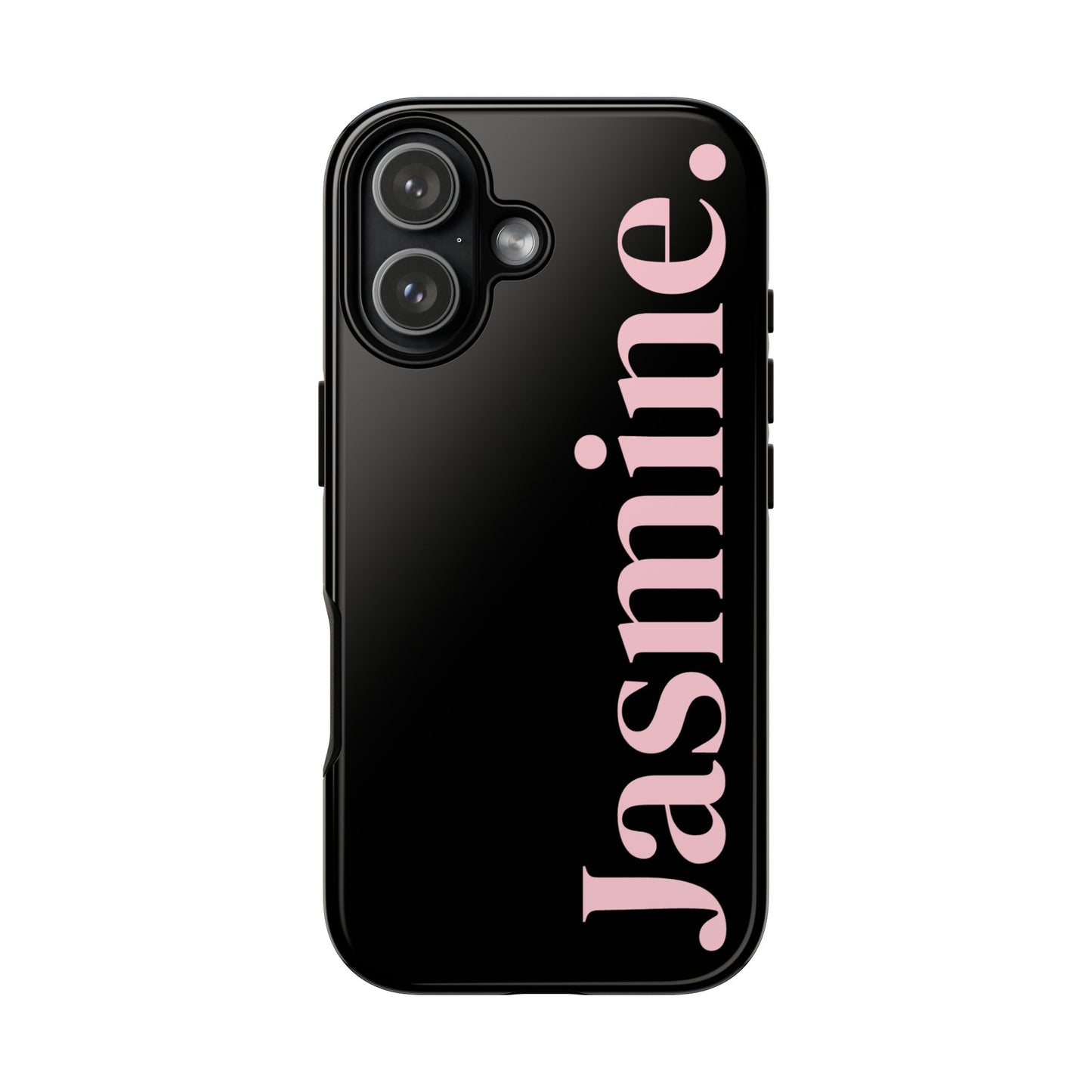 Personalized Name Black iPhone Case - Custom Tough Cover