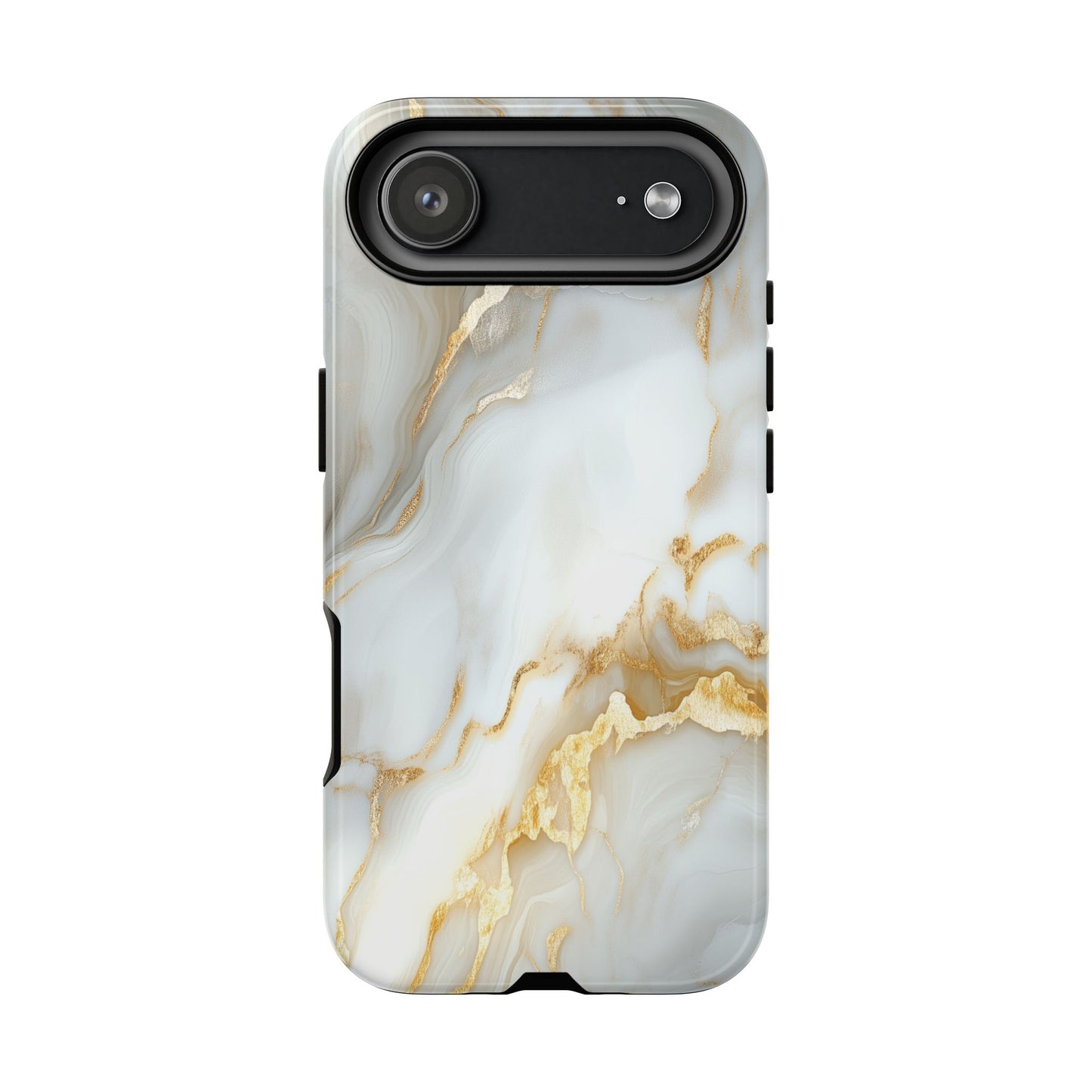 White Gold Marble iPhone Case - Luxury Marble Phone Case