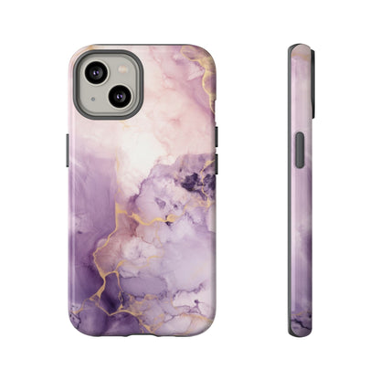 Amethyst Purple Marble iPhone Case - Luxury Phone Cover
