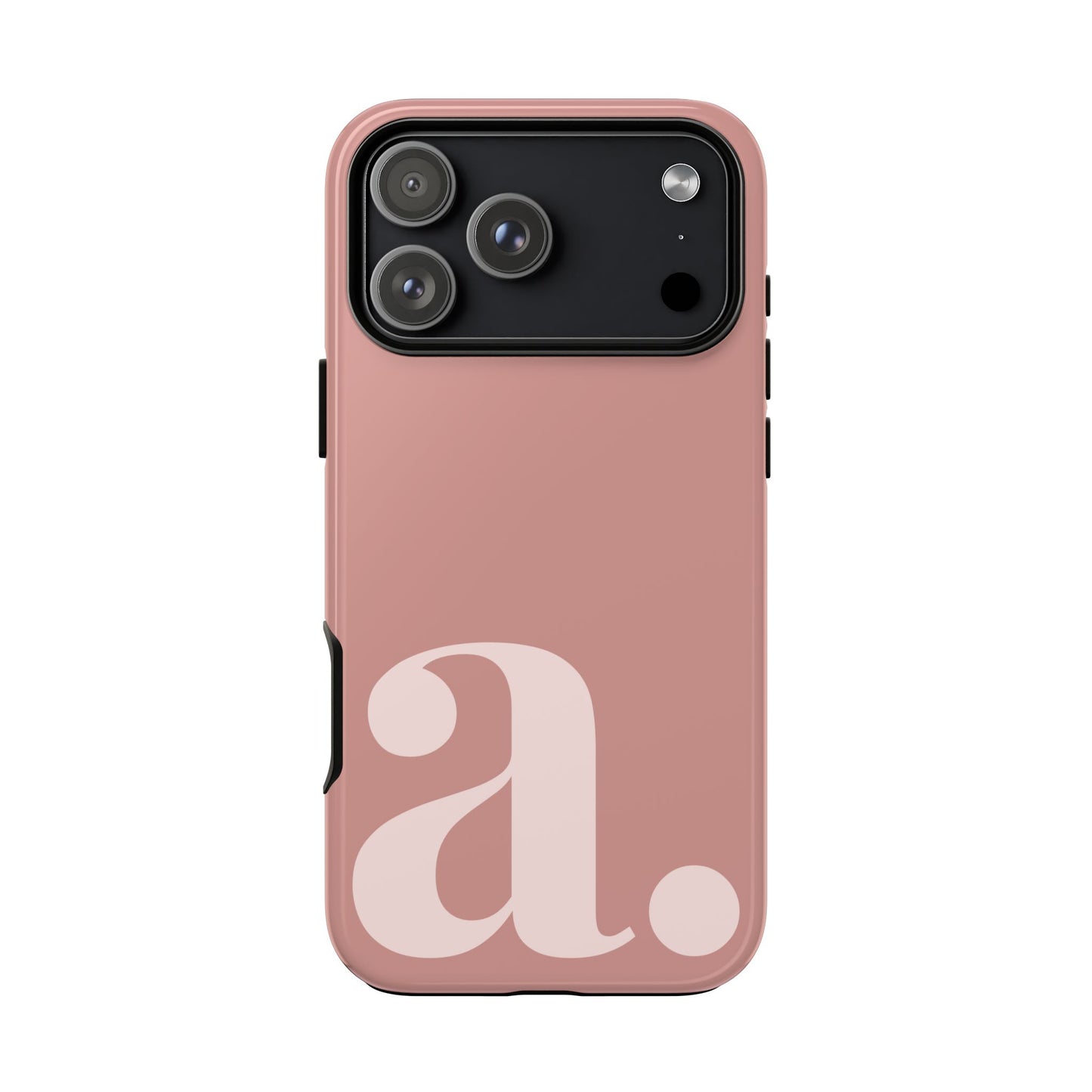 Personalized Initial Monogram iPhone Case - Rose Gold Cover