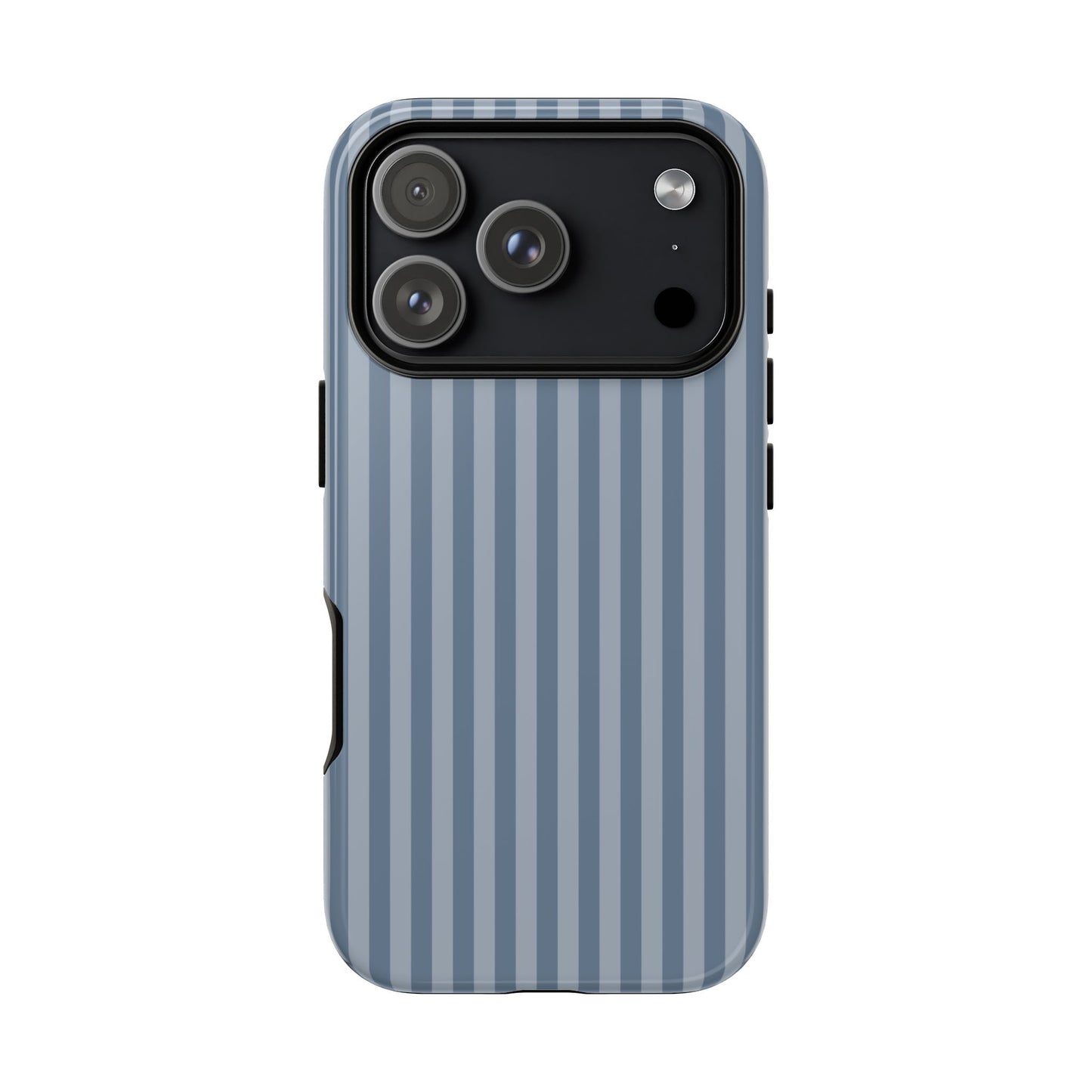 Blue Gray Striped iPhone Case - Minimalist Stripe Pattern