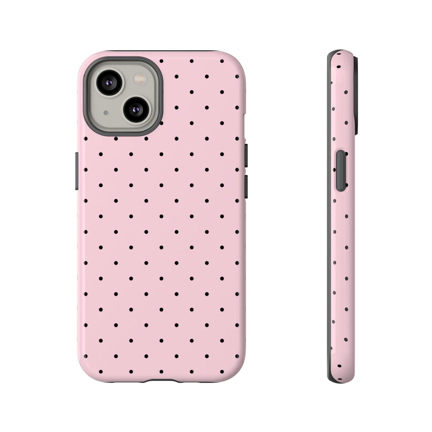 Cute Millennial Pink Polka Dot iPhone Case