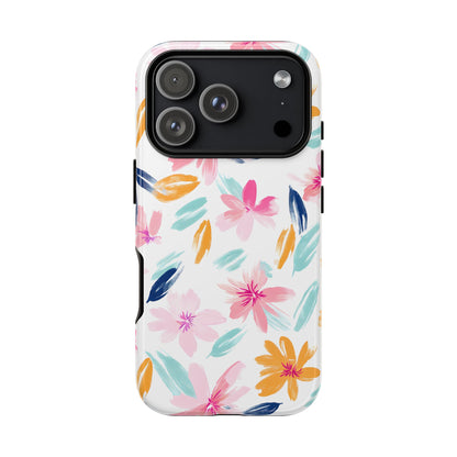 Watercolor Floral iPhone Case - Pastel Flowers