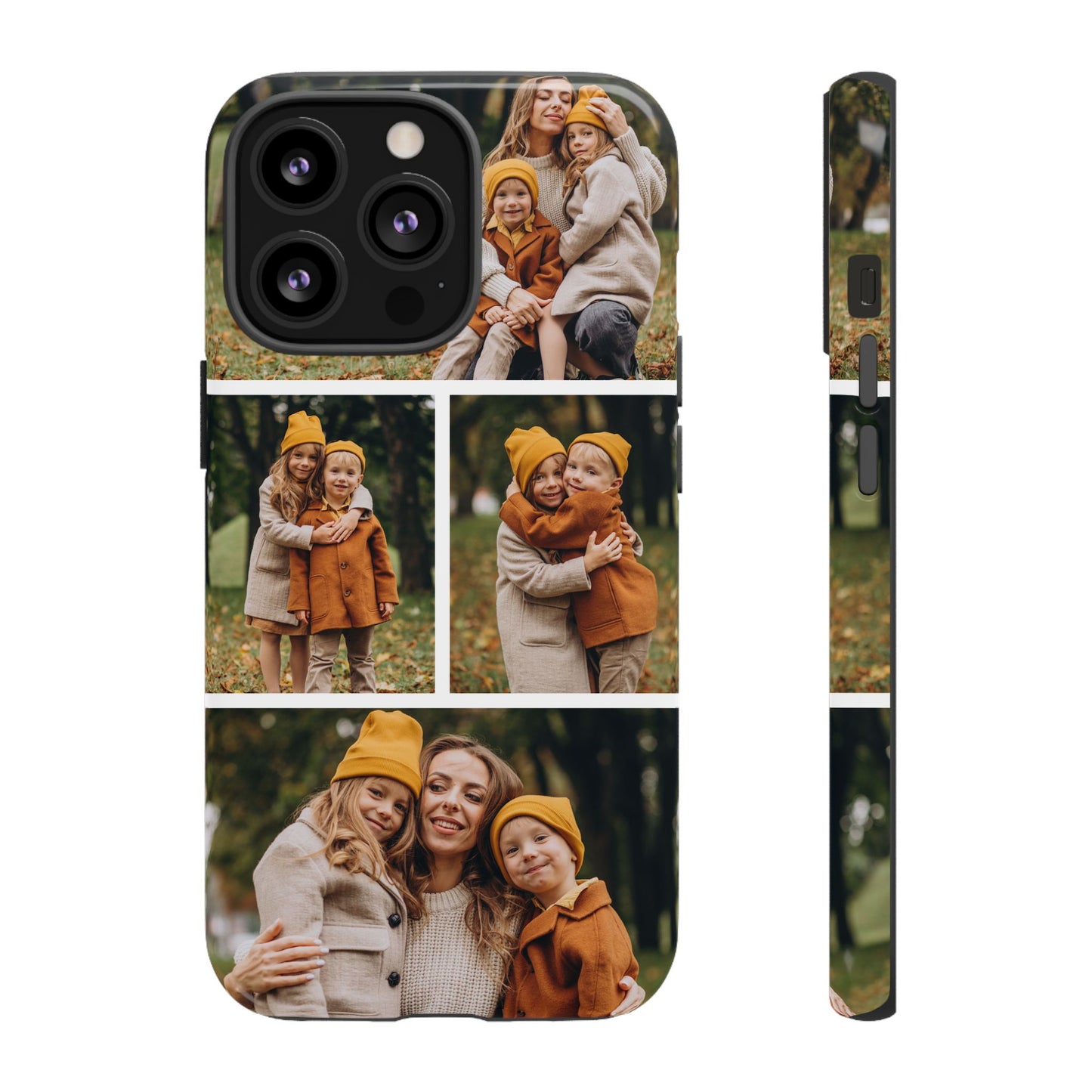Custom 4 Photo Collage iPhone Case - Personalized Phone Cover