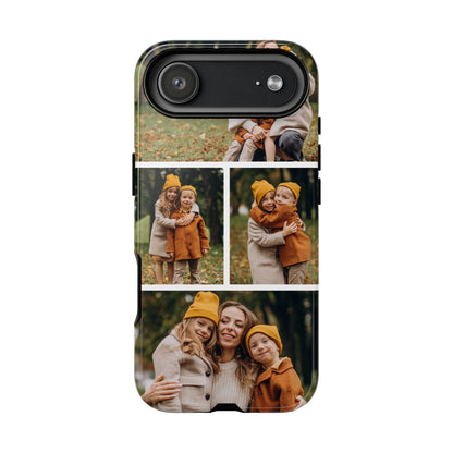 Custom 4 Photo Collage iPhone Case - Personalized Phone Cover